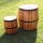 Hocker Holz Fassform 38cm klein Rustikal Indonesien Fass